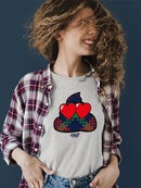 Argyle Love Emoji - Playful Hearts Graphic Women's T-shirt