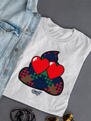Argyle Love Emoji - Playful Hearts Graphic Women's T-shirt