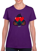 Argyle Love Emoji - Playful Hearts Graphic Women's T-shirt