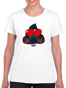 Argyle Love Emoji - Playful Hearts Graphic Women's T-shirt