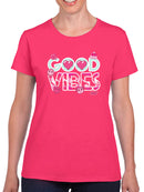 Good Vibes - Pink Emojis Graphic Women's T-shirt