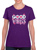 Good Vibes - Pink Emojis Graphic Women's T-shirt