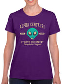 Alpha Centauri Athletics - Alien Sports Emoji Graphic Women's T-shirt