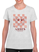 Aries Ram Emblem - Zodiac Art Design Women's T-shirt