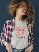 Aries Ram Emblem - Zodiac Art Design Women's T-shirt