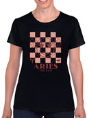 Aries Ram Emblem - Zodiac Art Design Women's T-shirt