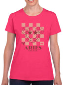 Aries Ram Emblem - Zodiac Art Design Women's T-shirt