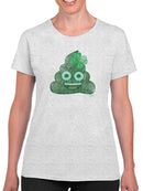 Lucky Clover - Emoji Poo Graphic Women's T-shirt