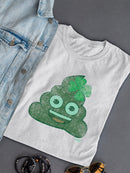 Lucky Clover - Emoji Poo Graphic Women's T-shirt