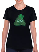 Lucky Clover - Emoji Poo Graphic Women's T-shirt