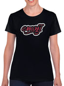 Emoji Graffiti Plaid - Red Urban Street Art Design Women's T-shirt