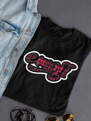 Emoji Graffiti Plaid - Red Urban Street Art Design Women's T-shirt