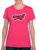 Emoji Graffiti Plaid - Red Urban Street Art Design Women's T-shirt