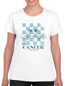 Cancer Zodiac - Emoji Crab Graphic Women's T-shirt