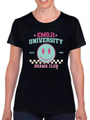 Emoji University Drama Club - Retro Smile Emoji Women's T-shirt