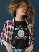 Emoji University Drama Club - Retro Smile Emoji Women's T-shirt