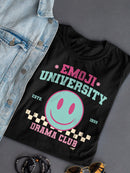 Emoji University Drama Club - Retro Smile Emoji Women's T-shirt