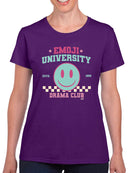 Emoji University Drama Club - Retro Smile Emoji Women's T-shirt