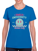 Emoji University Drama Club - Retro Smile Emoji Women's T-shirt