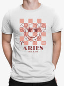 Aries Ram Emblem - Zodiac Art Design Men's T-shirt