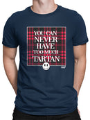 Never Enough Tartan - Bold Plaid Statement Graphic Men's T-shirt