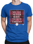 Never Enough Tartan - Bold Plaid Statement Graphic Men's T-shirt