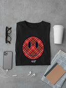 Plaid Smile - Trendy Checkered Emoji Design Men's T-shirt