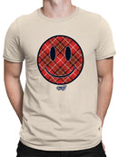 Plaid Smile - Trendy Checkered Emoji Design Men's T-shirt