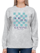 Gemini Twins Emoji  - Zodiac Art Design Women's Sweatshirt
