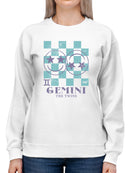 Gemini Twins Emoji  - Zodiac Art Design Women's Sweatshirt