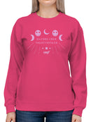 Daydreamer Nightthinker - Cosmic Starry Graphic Women's Sweatshirt