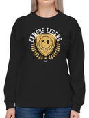 Campus Legend Shield - Retro College Graphic Women's Sweatshirt