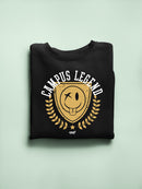 Campus Legend Shield - Retro College Graphic Women's Sweatshirt