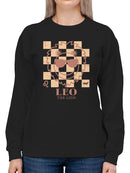 Leo The Lion Emoji - Zodiac Vibes Graphic Women's Sweatshirt