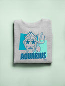 Aquarius Emoji Vibes - Trident Design Women's Sweatshirt