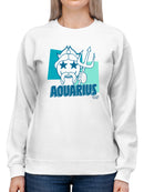 Aquarius Emoji Vibes - Trident Design Women's Sweatshirt