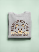 Emoji Country Club - Bear Emoji Members Graphic Women's Sweatshirt