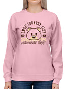 Emoji Country Club - Bear Emoji Members Graphic Women's Sweatshirt