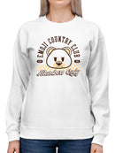 Emoji Country Club - Bear Emoji Members Graphic Women's Sweatshirt