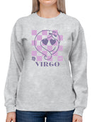 Virgo Emoji Zodiac Charm - Unique Horoscope Design Women's Sweatshirt