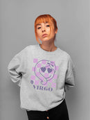 Virgo Emoji Zodiac Charm - Unique Horoscope Design Women's Sweatshirt