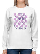 Virgo Emoji Zodiac Charm - Unique Horoscope Design Women's Sweatshirt
