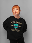 Alpha Centauri Athletics - Alien Sports Emoji Graphic Women's Sweatshirt
