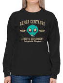 Alpha Centauri Athletics - Alien Sports Emoji Graphic Women's Sweatshirt