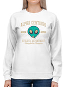 Alpha Centauri Athletics - Alien Sports Emoji Graphic Women's Sweatshirt