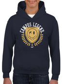 Campus Legend Shield - Retro College Graphic Youth's Hoodie
