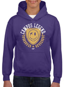 Campus Legend Shield - Retro College Graphic Youth's Hoodie