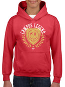 Campus Legend Shield - Retro College Graphic Youth's Hoodie