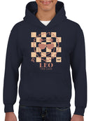 Leo The Lion Emoji - Zodiac Vibes Graphic Youth's Hoodie