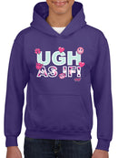Ugh As If! - Bold Emoji Graphic Youth's Hoodie